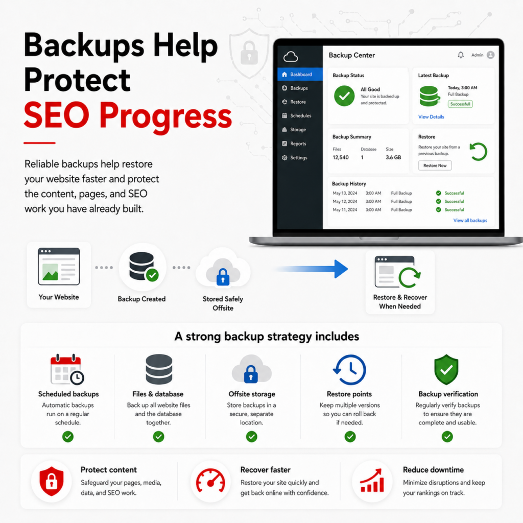 Backups Help Protect SEO Progress
