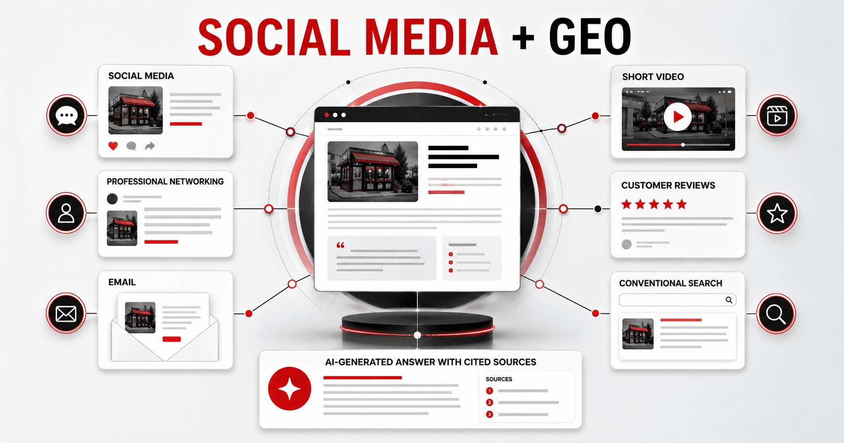 Generative Engine Optimization, or GEO, is the process of improving a business’s online content, authority and clarity so generative AI systems can more easily understand, mention, summarize or cite it.