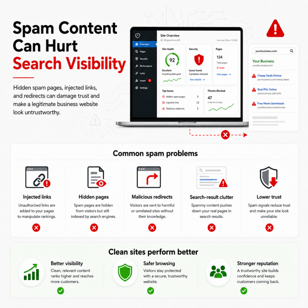 Spam Content Can Hurt Search Visibility
